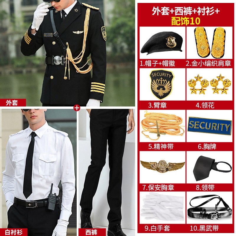 New Security Clothing Long Sleeve Work Clothes Winter Clothing Property Labor Protection Clothing Concierge Suit - Image 1