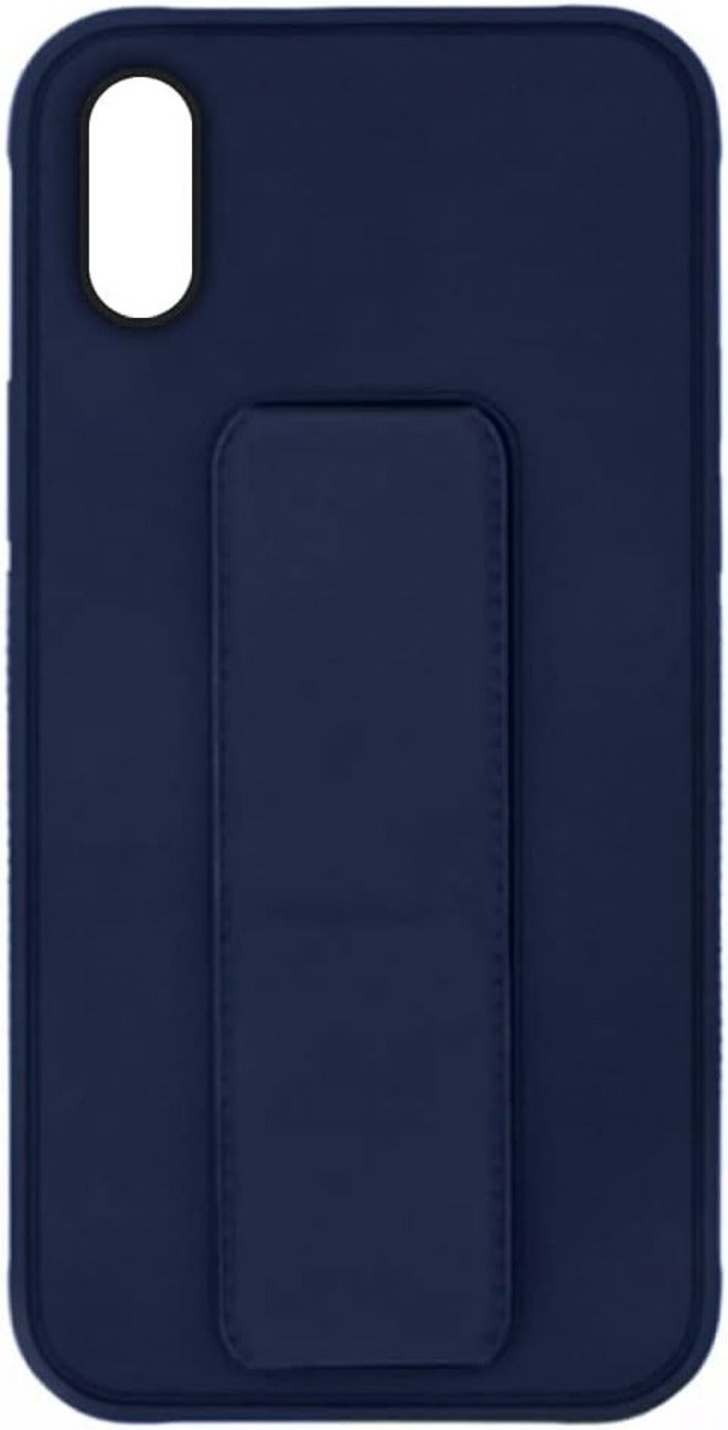 VITION Case Cover For iPhone XR, Finger Grip Phone holder Case Car Magnetic Multi-function 3 in 1 Shockproof Back Cover Protective Case (iPhone XR dark blue) - Image 1