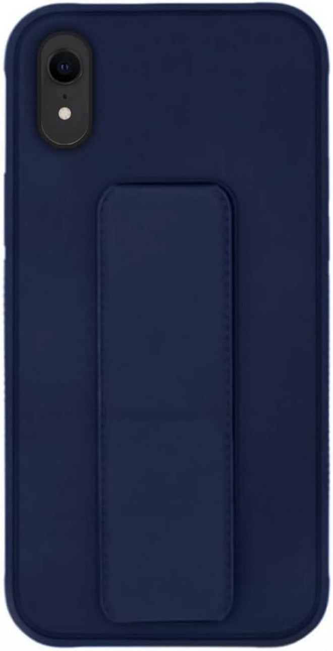 VITION Case Cover For iPhone XR, Finger Grip Phone holder Case Car Magnetic Multi-function 3 in 1 Shockproof Back Cover Protective Case (iPhone XR dark blue) - Image 2