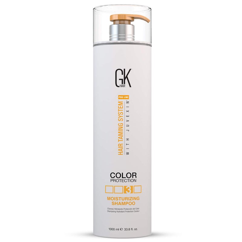 GK HAIR Global Keratin Moisturizing Shampoo (33.8 Fl Oz/1000ml) for Hydrating Color Protection Dry Damage Curly Frizzy Thinning Color Treated Hair Repair Organic Paraben Sulfate Free All Hair Types - Image 1