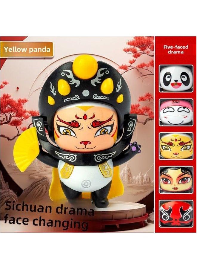 Sichuan Opera Face-changing Doll Source National Tide Toy Manufacturers Cross Border-Colour: Guochao Face Changing Panda (color Box Version) Needs To Be Packed In Bags. Please Inquire For Details - Image 1