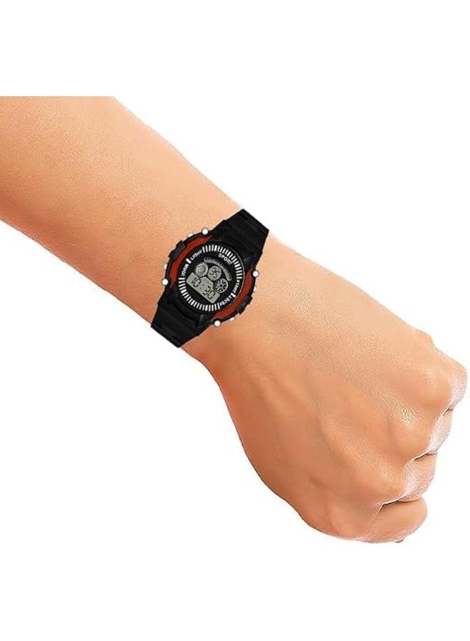 First Choice Kids Digital Sports Watch, Shock Resistant Boys Girls Outdoor Wristwatch with LED Backlight, Alarm, Stopwatch, Comfortable Silicone Strap - Image 2