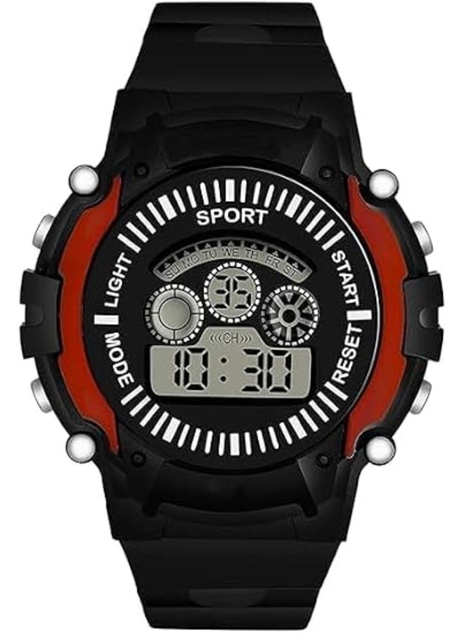 First Choice Kids Digital Sports Watch, Shock Resistant Boys Girls Outdoor Wristwatch with LED Backlight, Alarm, Stopwatch, Comfortable Silicone Strap - Image 1