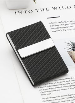 Business Card Holder, Pocket Card Holders for Men or Women, Metal Slim Name Card Holder RFID Blocking Business Card Carrier with Magnetic Closure, Cigarette Case,Black Carbon - pzsku/Z37E4FDDA4B4FDDA3B7D4Z/45/_/1719647631/fc6be7ed-d400-4863-a47a-5777e4a267d5