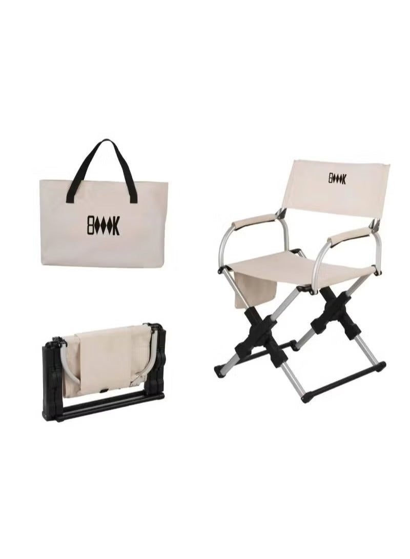 BlueFire Outdoor Folding Camping Chair with Backrest and Armrests, Lightweight Aluminum Alloy Frame, Durable Oxford Fabric Seat, Stable Portable Fishing Chair, Ergonomic Leisure Folding Armchair for Camping, Travel, Picnic, Beach, Garden and Outdoor Dining - Image 1