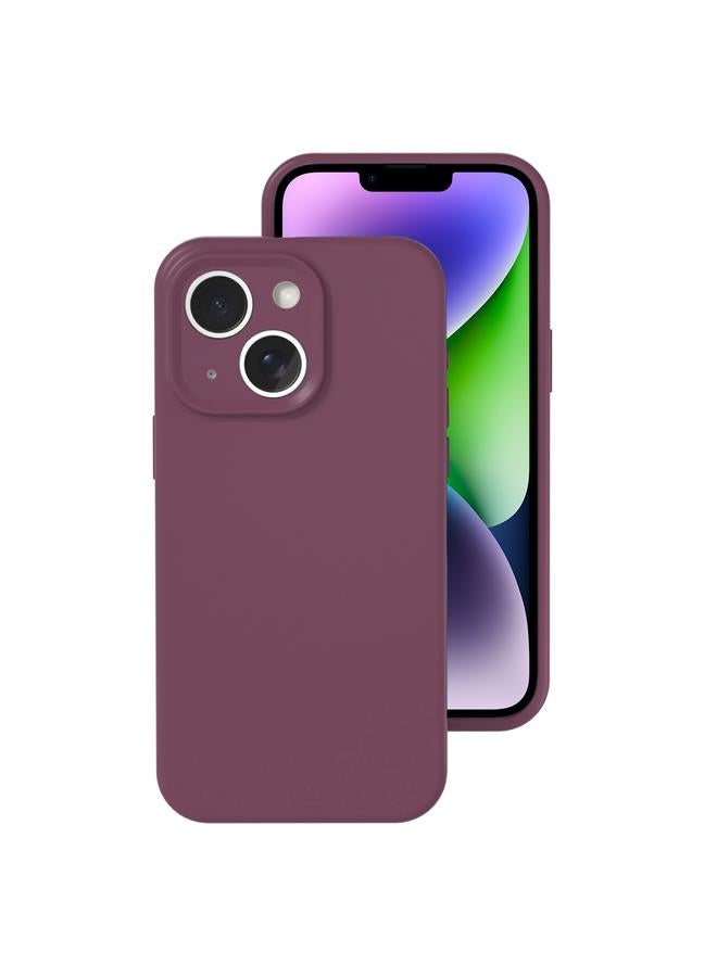 اس-توب جراب لهاتف iPhone 14 بفتحة دقيقة من السيليكون السائل بلون هلامي وتغطية كاملة - Image 1