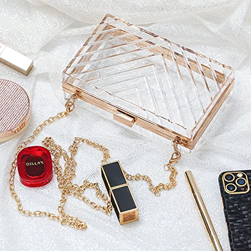 WJCD Clear Purses For Women Acrylic Clear Clutch Bag Stadium Approved (transparent) - Image 5