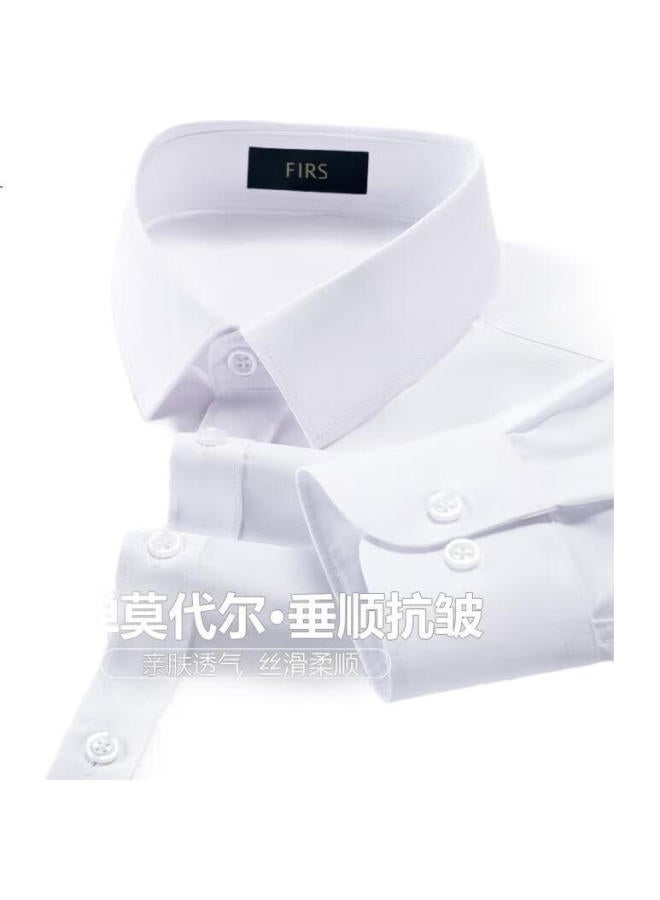 Firs Non-Iron Modal Long Sleeve Shirt Men'S Four Seasons Business Casual Formal Wear Top Men'S Shirt - Image 2