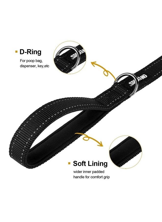 Handled No-Pull Dog Walking Leash Long Traffic Leads for Medium to Large Dogs (Black, 4FT) - pzsku/Z37E519B7CCD6D6E3A65AZ/45/_/1686734327/566f7783-3edd-4176-a3e8-8af0f6e2a307