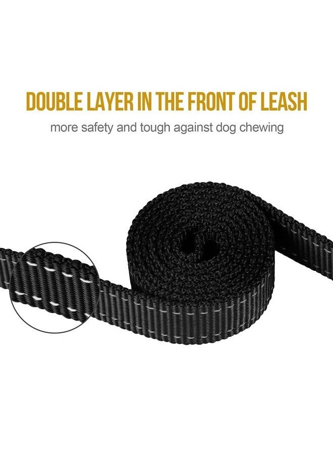 Handled No-Pull Dog Walking Leash Long Traffic Leads for Medium to Large Dogs (Black, 4FT) - pzsku/Z37E519B7CCD6D6E3A65AZ/45/_/1686734327/d7195eb7-0445-4674-a214-535863f45fb6