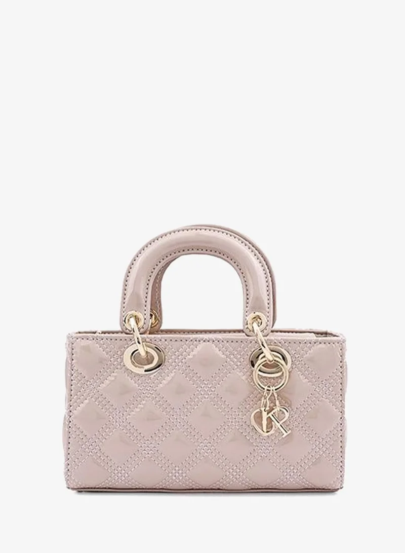 Cuple Cuple Textured Zip Shoulder Bag