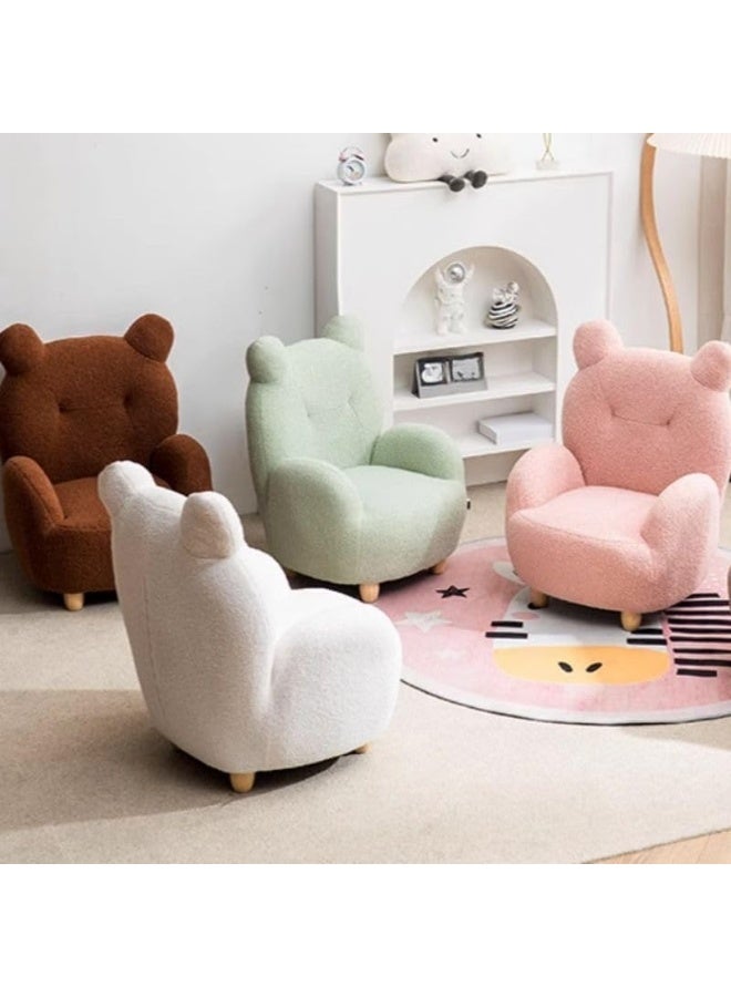 Poppins Home Animal-Themed Children's Sofa Chair with Armrests and Stylish Tufted Upholstery (Sky-Blue)  - Image 5