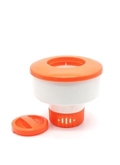 Generic [1Pcs] Chlorine Floater, Floating Pool Chlorine Dispenser Orange, Easily Spot It, Fits 1 And 3 Inch Tablets For Large And Small Pools, Hot Tub, Spa  - Image 2