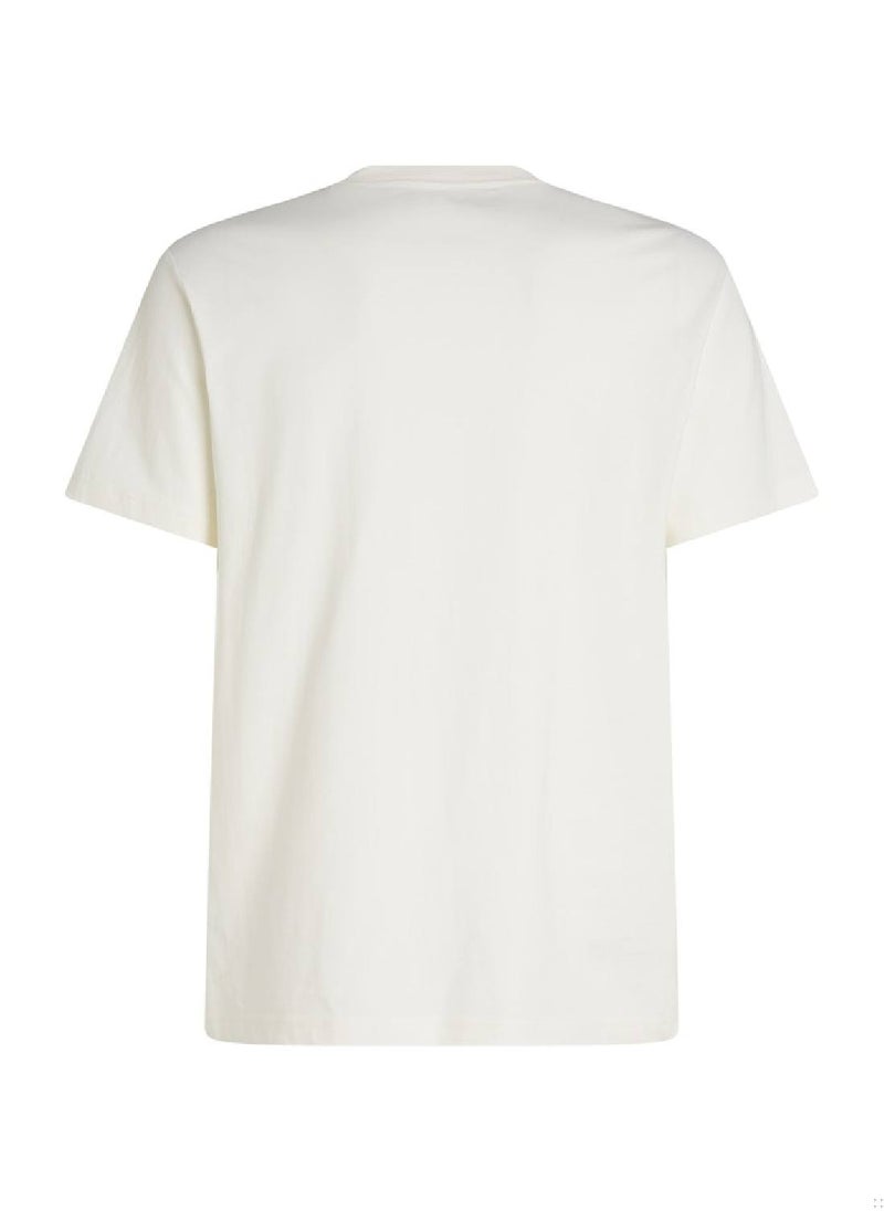 Calvin Klein Jeans Men's Graphic T-Shirt - Cotton, White  - Image 5