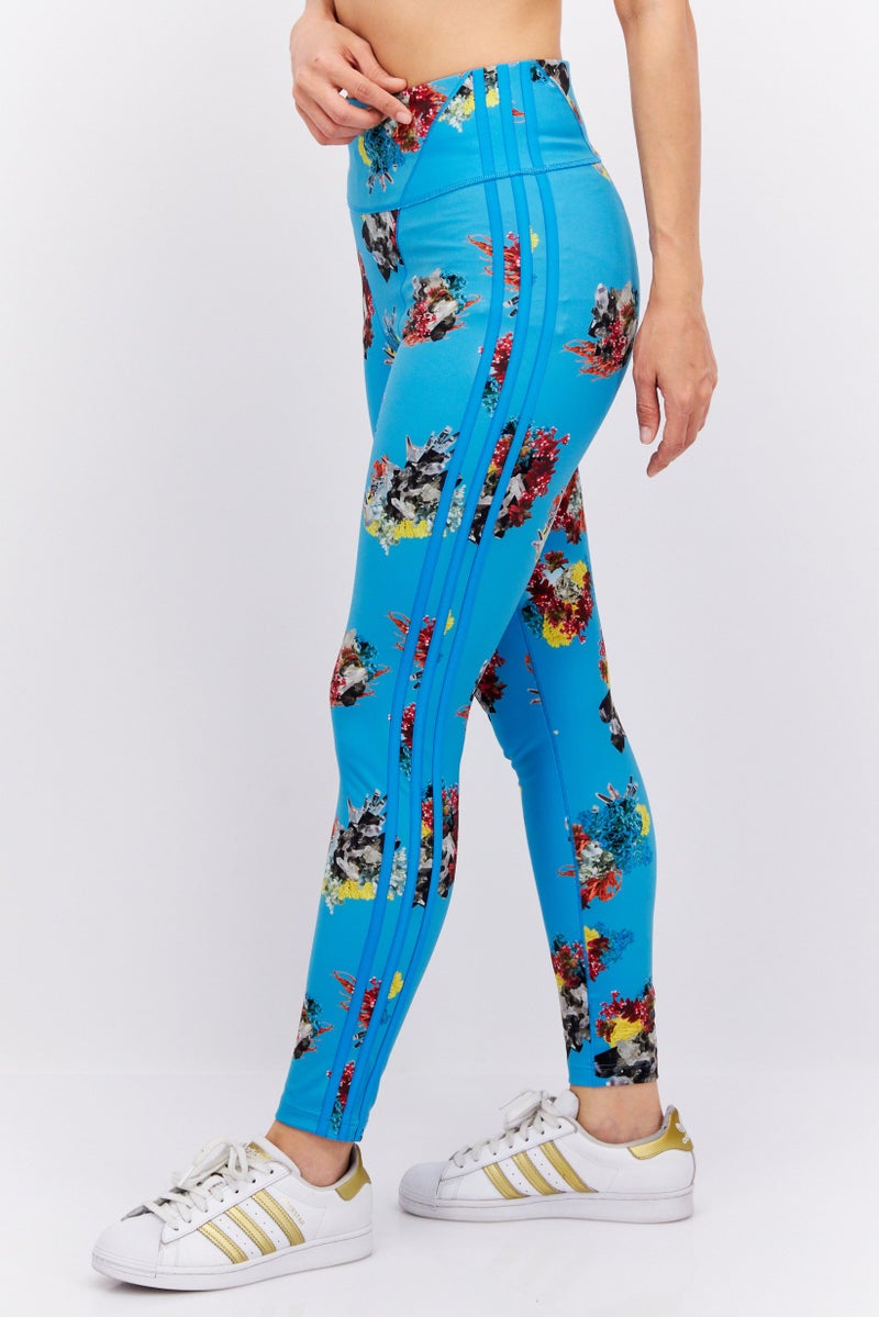 Adidas x Ivy Park Women Sportswear Fit Training Tights, Blue - Image 4