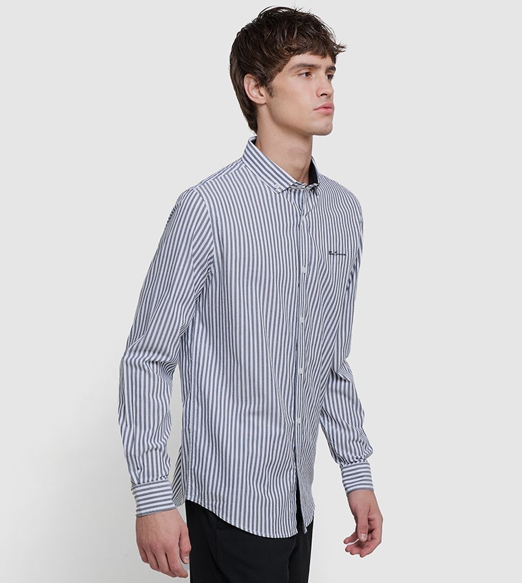 Ben Sherman Men's Long Sleeve Striped Shirts - Image 3
