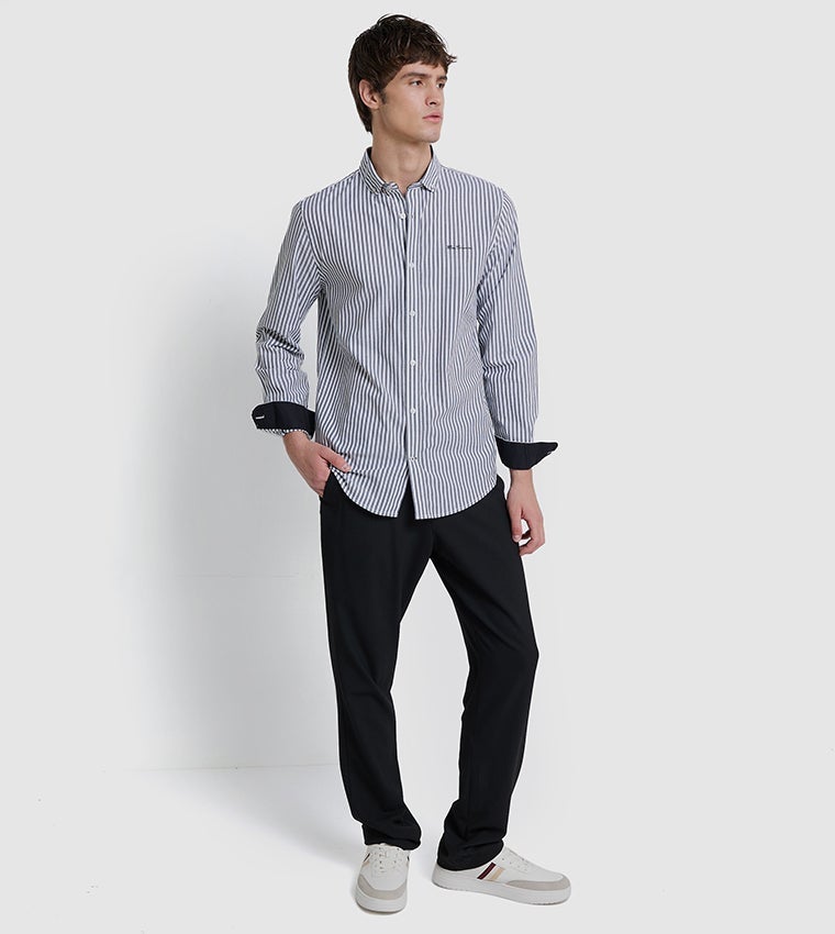 Ben Sherman Men's Long Sleeve Striped Shirts - Image 5