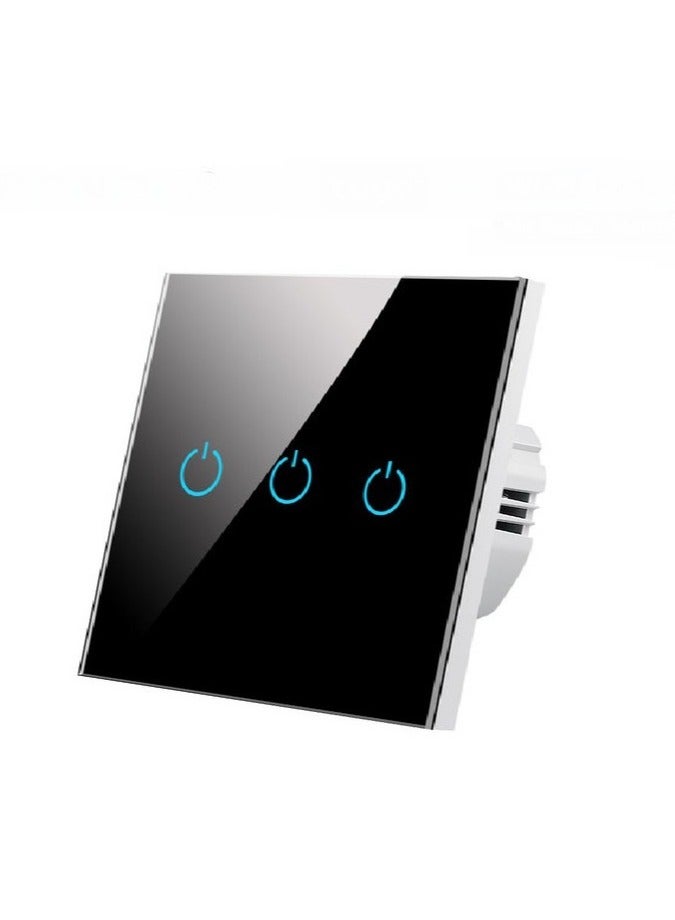AROAQ Wi-Fi Smart Light Switch WiFi Device Works with Google (3 Gang ) - Image 1