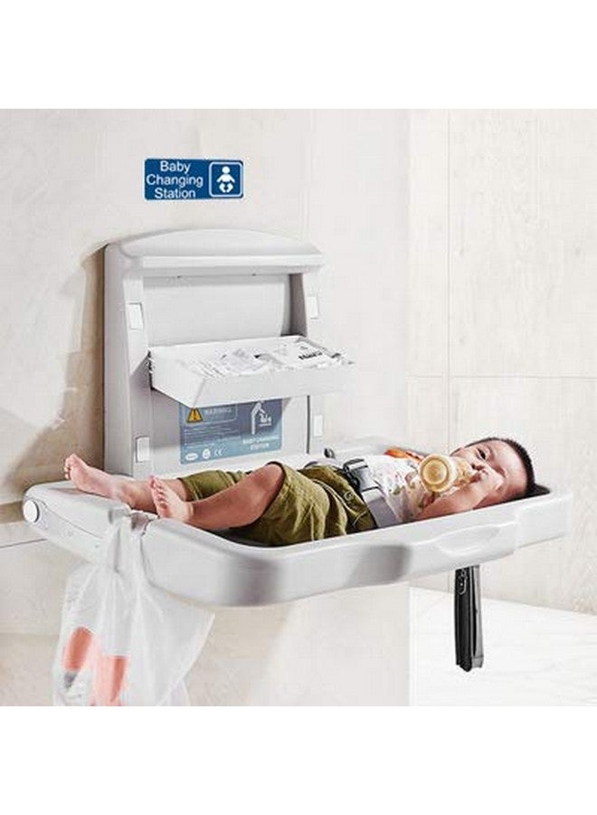 Mvgges New Baby Changing Station Sign, 8 x 3 in with English and Symbol, Blue for Men, Women, Unisex - Image 3
