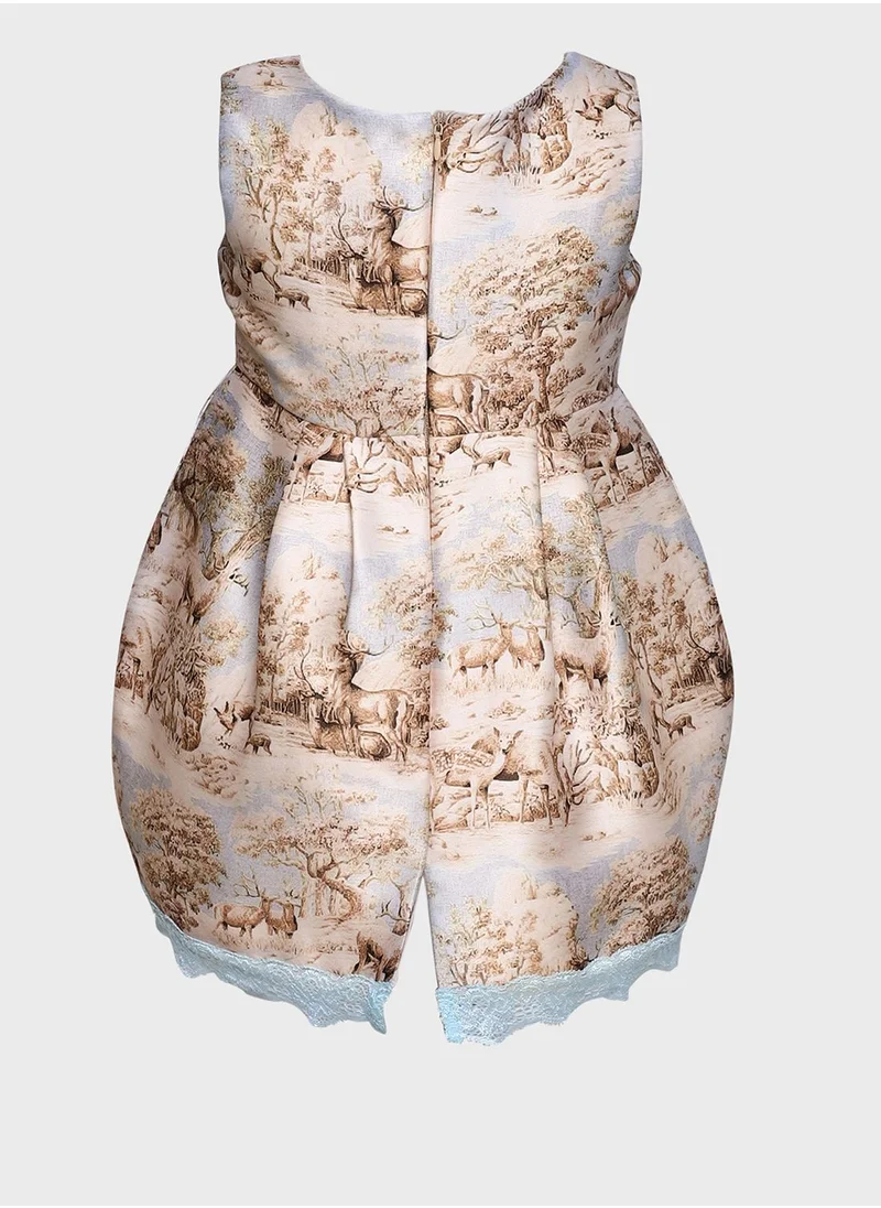 Many Frocks & Kids Lace Embellished Midi Dress
