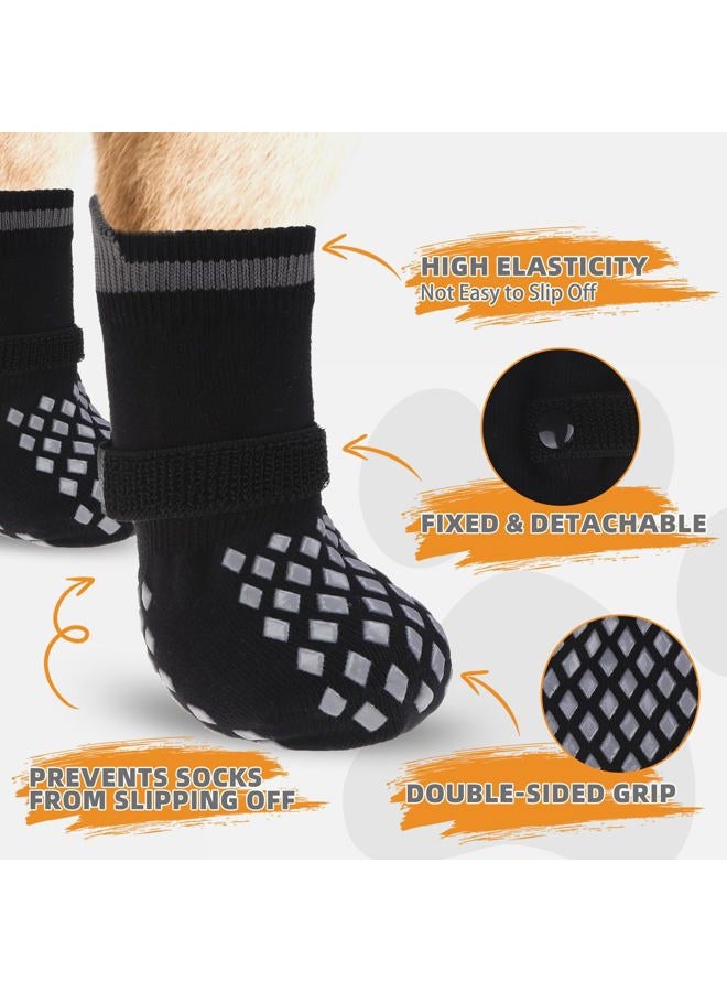 KOOLTAIL Dog Socks for Hot/Cold Pavement to Prevent Licking Paws Scratching,Anti Slip Pet Boots&Paw Protector for Hardwood Floors,Traction Control Grip Booties for Dogs - Image 3