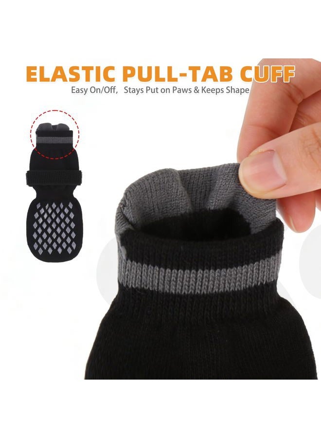 KOOLTAIL Dog Socks for Hot/Cold Pavement to Prevent Licking Paws Scratching,Anti Slip Pet Boots&Paw Protector for Hardwood Floors,Traction Control Grip Booties for Dogs - Image 4