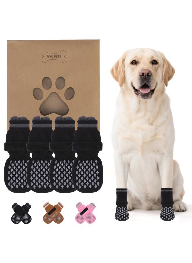 KOOLTAIL Dog Socks for Hot/Cold Pavement to Prevent Licking Paws Scratching,Anti Slip Pet Boots&Paw Protector for Hardwood Floors,Traction Control Grip Booties for Dogs - Image 1