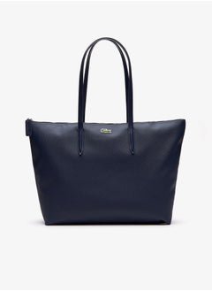 LACOSTE Women's L12.12 Concept Fashion Versatile Large Capacity Zipper Handbag Tote Bag Shoulder Bag Large Navy Blue  - Image 1