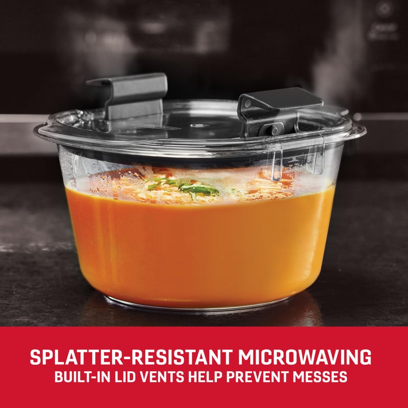 Rubbermaid BrillianceÂ® Round Leak Proof Food Storage Containers, 6 Piece Set - Image 3