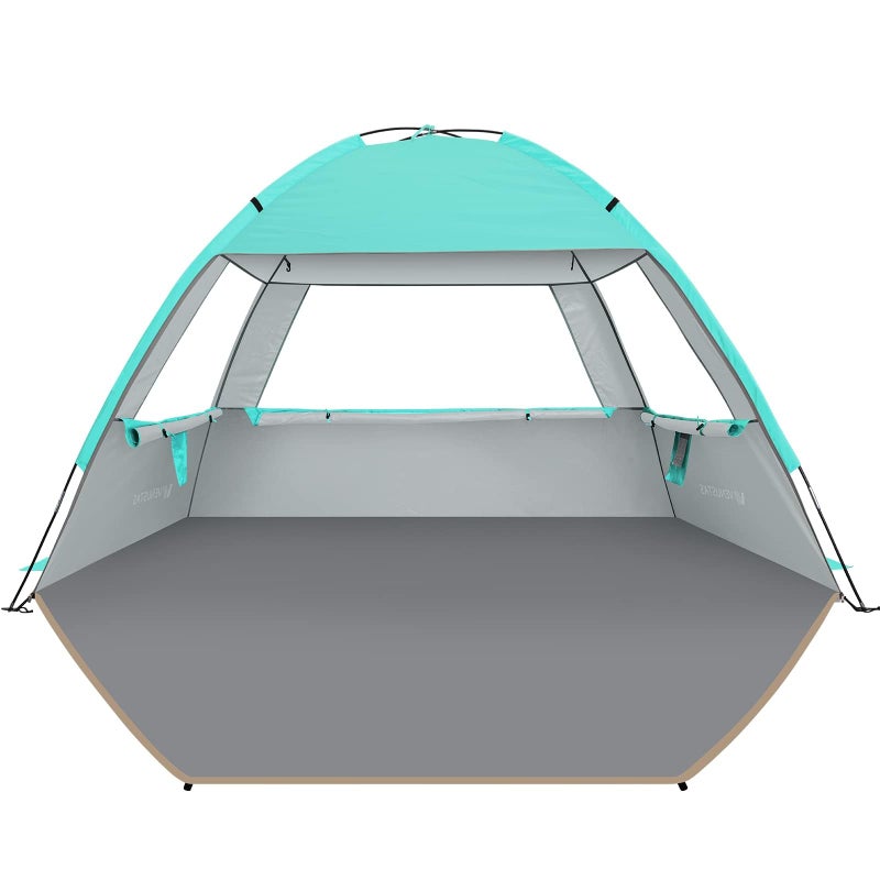 Venustas Beach Tent Sun Shelter for 3/4-5/6-7/8-10 Person, UPF 50+ UV Protection Beach Canopy, Lightweight and Easy Setup Cabana, Portable Beach Shade Tent - Image 1