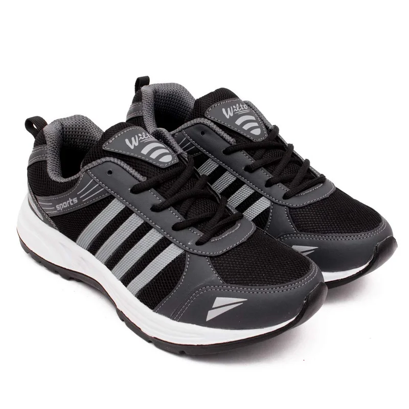 Asian Men's Black Sports Running Sneakers