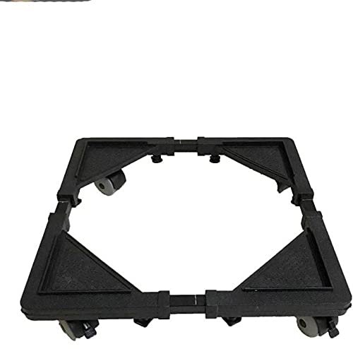 Flawless Heavy Duty Top Load Automatic Washing Machine StandTrolley 16X1926X28Black Plastic Mould and Metal Pipe Suitable for 62 kg Samsung Washing Machine