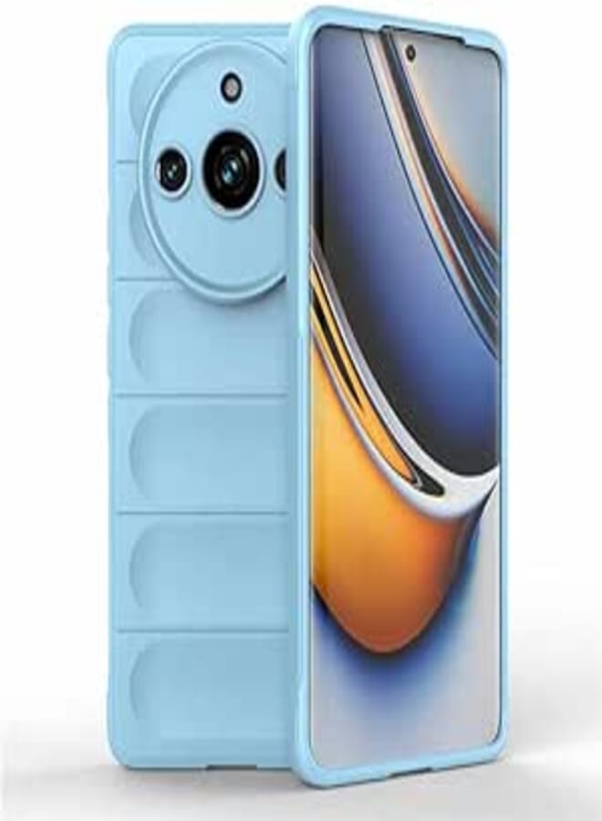 Premium Protection Back Silicone Case Compatible with Realme 11 Pro Plus/Realme 11 Pro Magic Shield Shockproof Case with Camera Protection for Realme 11 Pro/Realme 11 Pro Plus 5G (light blue)