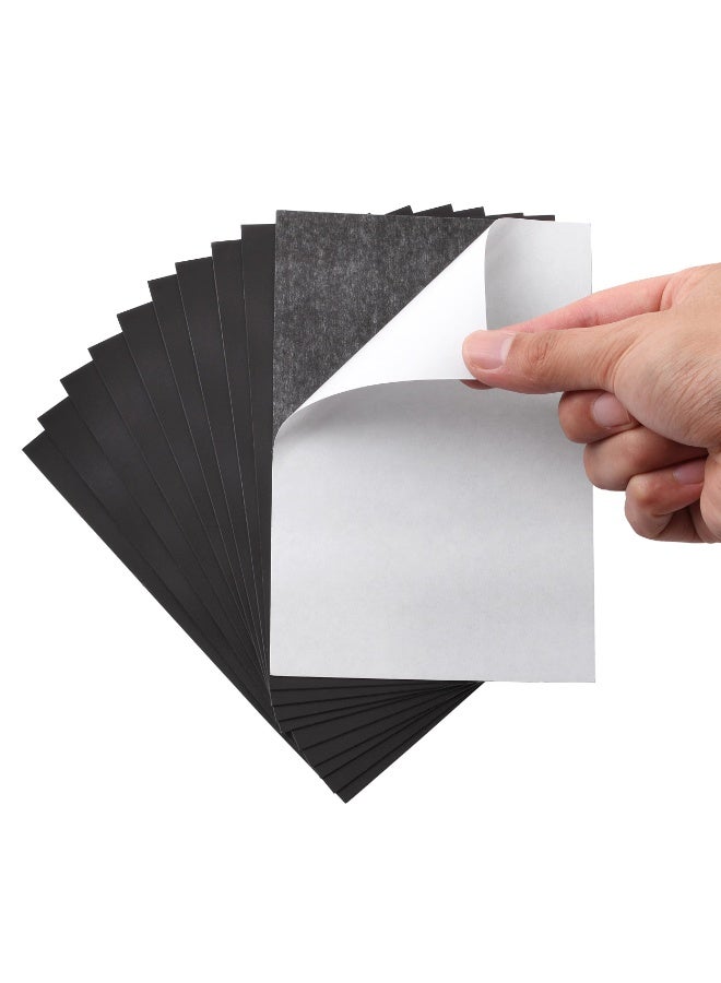 Peachjoy 10 عبوة من الأوراق المغناطيسية اللاصقة، 15.2 × 10.2 سم، مغناطيس صور مغناطيسي، مرن، قابل للقص - Image 1