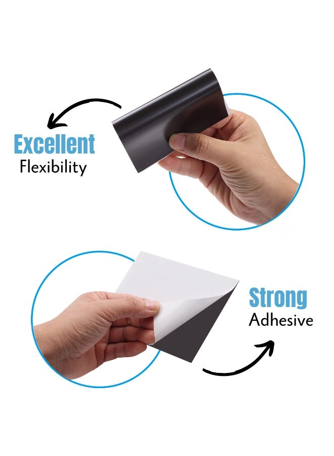 Peachjoy 10 عبوة من الأوراق المغناطيسية اللاصقة، 15.2 × 10.2 سم، مغناطيس صور مغناطيسي، مرن، قابل للقص - Image 4