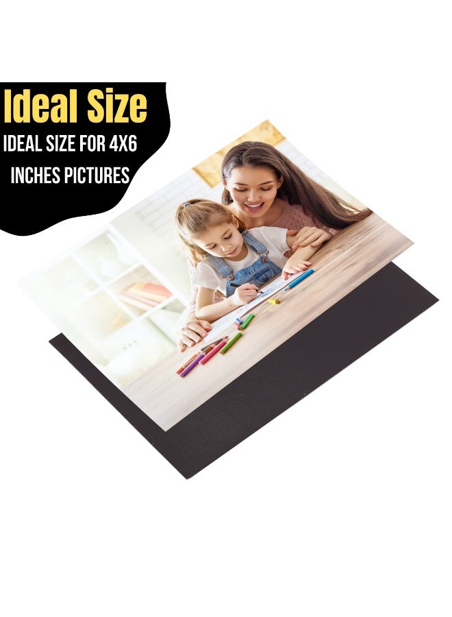 Peachjoy 10 عبوة من الأوراق المغناطيسية اللاصقة، 15.2 × 10.2 سم، مغناطيس صور مغناطيسي، مرن، قابل للقص - Image 5