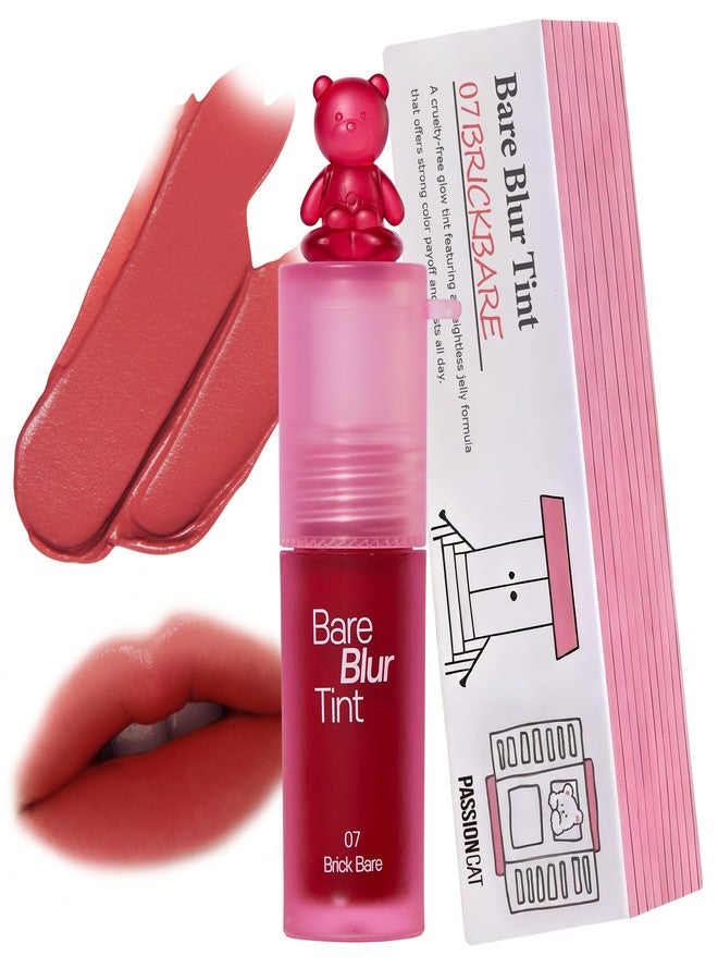 PASSIONCAT Lip Stain, 2-in-1 Matte Lip Stain & Cheek Tint - Pillowy Soft, Long-Lasting, Blurring Effect, Transfer-Resistant, Cream-to-Powder Formula (07# BRICK BARE) - Image 2