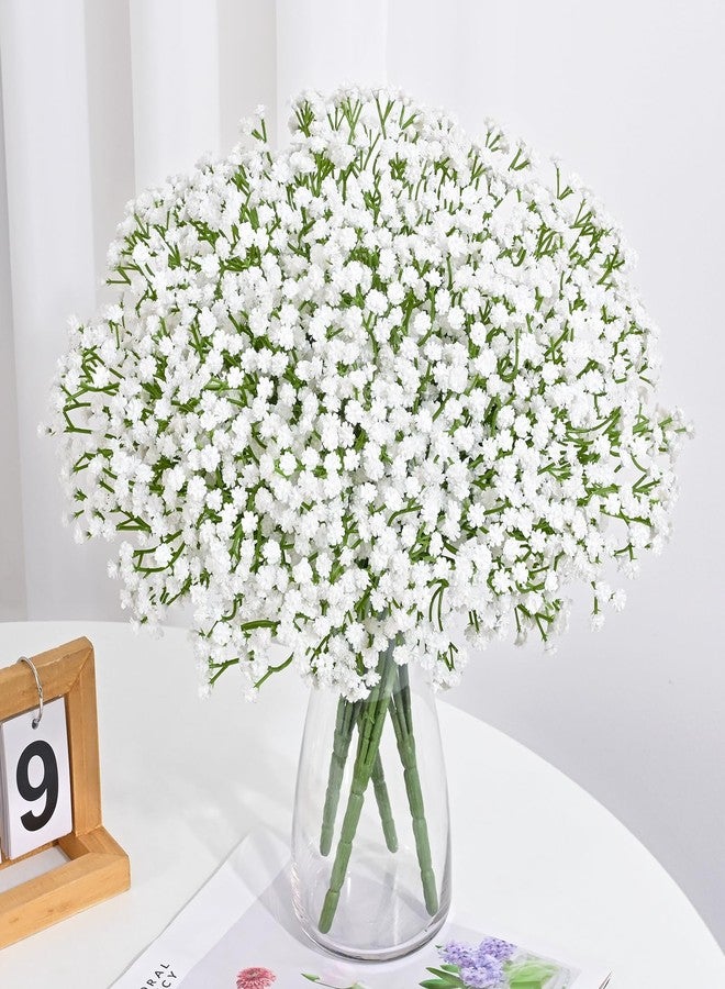 Dolicer 14 Branches Babys Breath Artificial Flowers, 2 Bundles Real Touch Baby Breath Flowers Artificial Bulk, White Fake Flowers, Faux Babies Breath for Wedding Floral Arrangements Home Decor - Image 5