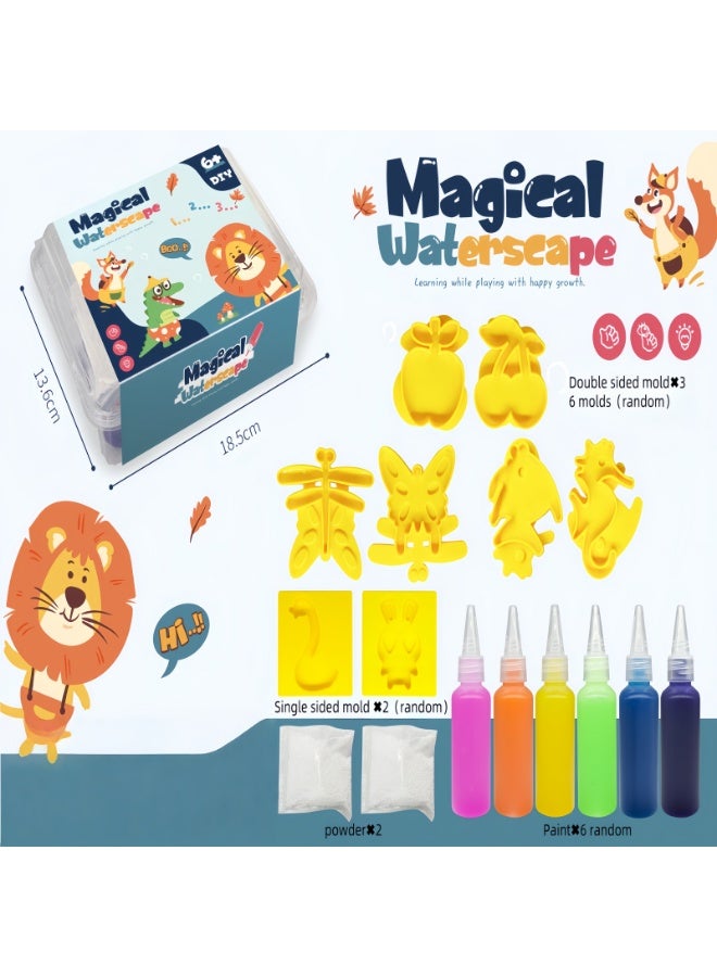 مجموعة لعبة الخرز المائية السحرية - DIY جيلي بحر صناعة الحيوانات مع صندوق التخزين ، ألعاب سلة الحس للأطفال في سن 6 + ، هدية النشاط التعليمي والحزب - Image 2