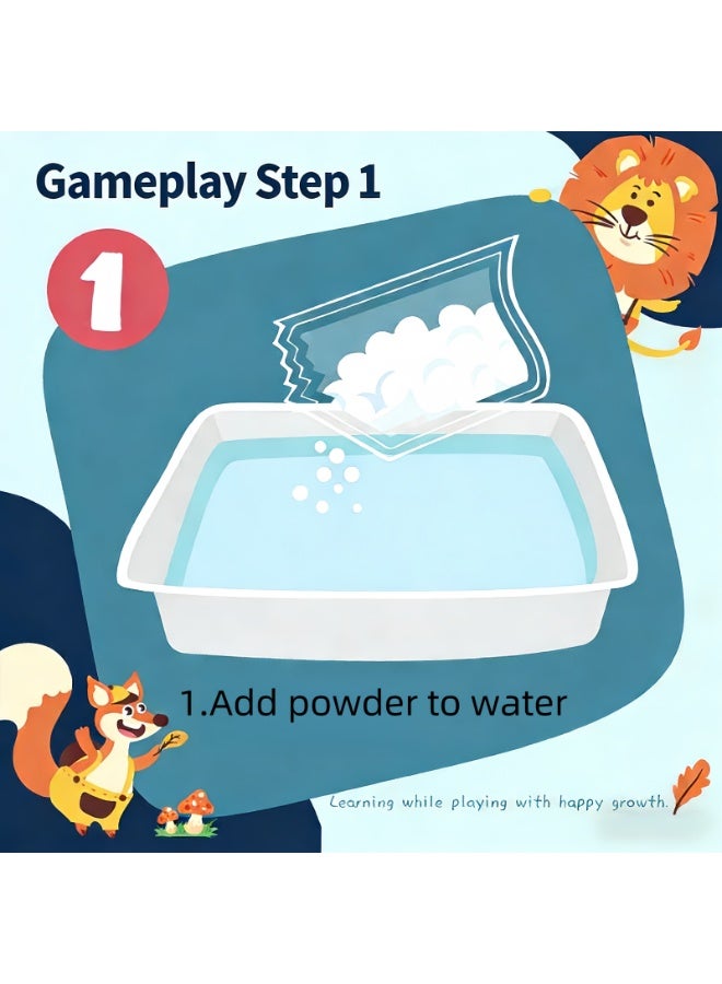 مجموعة لعبة الخرز المائية السحرية - DIY جيلي بحر صناعة الحيوانات مع صندوق التخزين ، ألعاب سلة الحس للأطفال في سن 6 + ، هدية النشاط التعليمي والحزب - Image 4