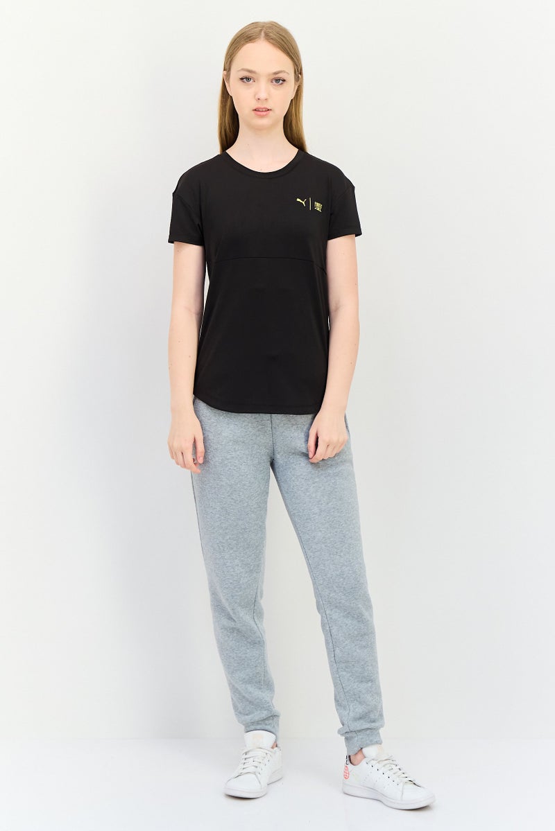 PUMA Women Sportswear Fit Short Sleeve Outdoor T Shirt, Black - Image 4