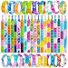 IERKEIE 60 Pcs Pop Bubble Bracelet Fidget Toys Pop Wristband Fidget Bulk Toy for Party Favors Halloween Christmas Valentine Gifts Student Gifts Easter Egg Basket Stuffer Classroom Prizes Goodie Bag for Kids - Image 2