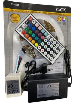 CT-4558 RGB LED Strip Set (5 mt RGB LED 352 Colors - Transformer - RGB Controller)