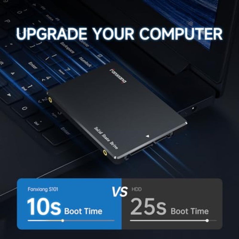 S101 1TB SSD SATA SSD 1TB Internal Solid State Drive SATA III 6Gb/s 2.5" SSD, UP to 520MB/s, 3D NAND TLC, Upgrade Laptop PC and Desktops - Image 3