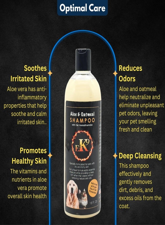 E3 Oatmeal Shampoo for Dogs and Cats - Hypollergenic - Aloe & Oatmeal Itchy Skin Relief - Dog Shampoo for Allergies & Itching - Oatmeal & Aloe, Soothes Sensitive Skin - Shampoo de Avena para Perros - Image 2