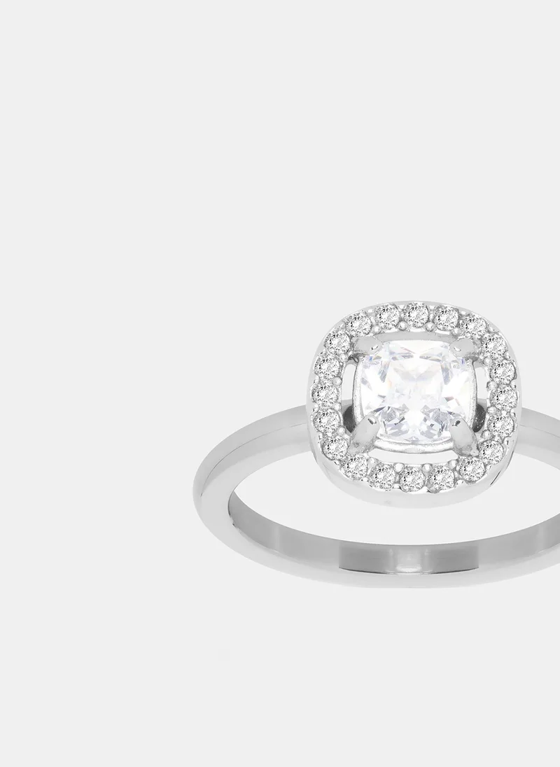 Liu Jo Ring with rhinestone cushion cut