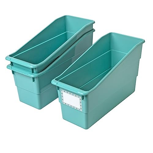 Really Good Stuff-160103WA Durable Magazine, Book, Folder and File Holders–Ideal for Narrow or Vertical Storage Needs–Instantly Color Code Your Classroom–Choose from 22 Colors(Single Color Set of 12) - Image 3