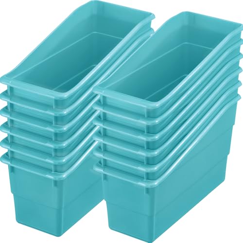Really Good Stuff-160103WA Durable Magazine, Book, Folder and File Holders–Ideal for Narrow or Vertical Storage Needs–Instantly Color Code Your Classroom–Choose from 22 Colors(Single Color Set of 12) - Image 1