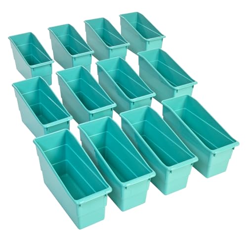 Really Good Stuff-160103WA Durable Magazine, Book, Folder and File Holders–Ideal for Narrow or Vertical Storage Needs–Instantly Color Code Your Classroom–Choose from 22 Colors(Single Color Set of 12) - Image 4