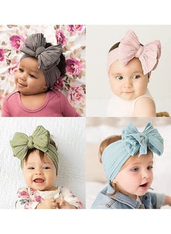 iMissiu Baby Big Hair Bow Head Wrap - 9 Pieces  - Image 5